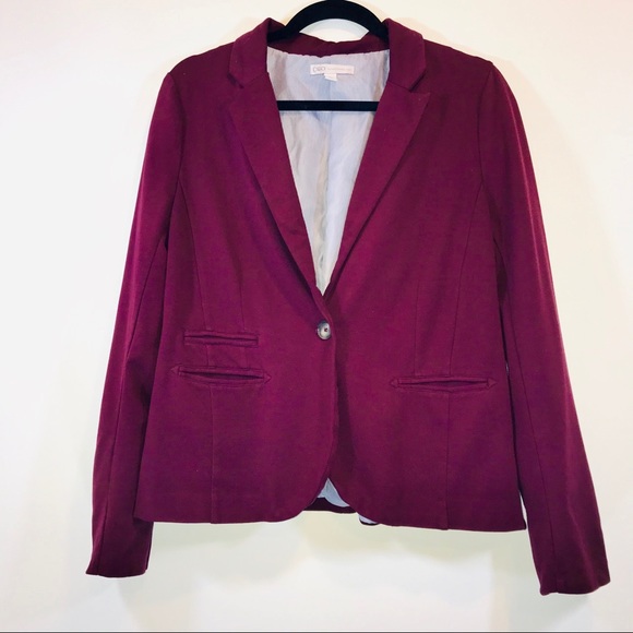 Cato Jackets & Blazers - Cato Burgundy One Button Blazer - #1248 Cato Jackets & Blazers - Cato Burgundy One Button Blazer - #1248
